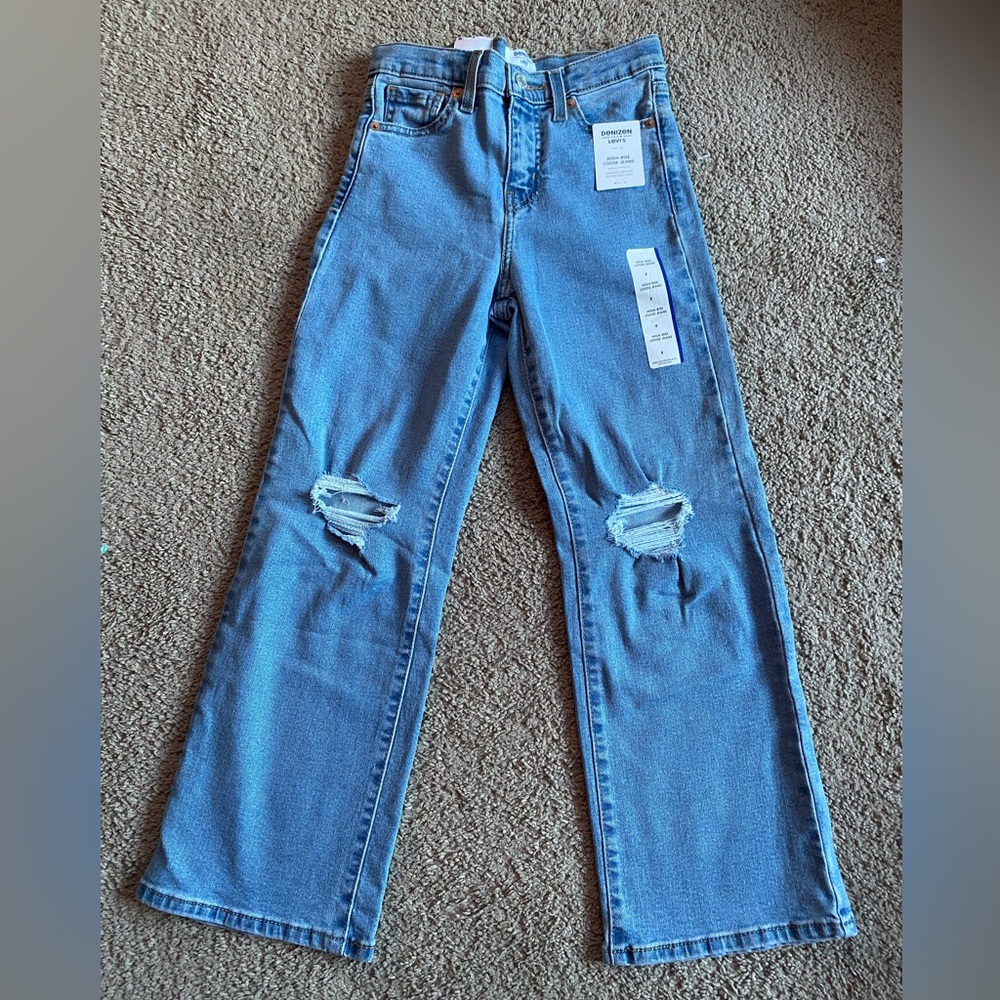Girls Levi distressed Jeans